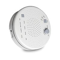 OWIKAR White Noise Sound Machine, High Fidelity Noise Machine with 8 Relaxing Nature Sounds for Baby Kids Adult - Multiple Timer Settings, Battery or USB Charging Options (White)