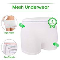 Mesh Underwear Postpartum Disposable Hospital Mesh Panties Briefs for Post C-Section, Maternity Briefs - Washable | Soft,Stretchy,High Waist Mesh Postpartum Underwear Women (XXL)