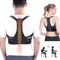 Posture Corrector Back Brace for Women Men - Upper Back Straightener Adjustable Shoulder Spine Straight Device Effective Back Support Upright Trainer Neck Pain Relief (Fits Chest Size 35" - 41")