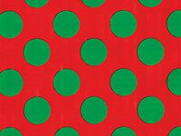 Pack of 1, Giant Dot 26" x 417' Half Ream Gift Wrap (Foil) for Holiday, Party, Kids' Birthday, Wedding & Special Occasion Packaging