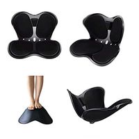 Limiss Cuscini Per Sedie Ortopedico, Memory Foam Car Wheelchair Cushion, Beautiful Buttocks, High-Density Polypropylene Back Support 343842Cm,A