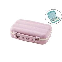 Grief Grocery Store Small Pill Box Portable Weekly Pill Manager Drug Storage Box with 8 Removable Compartments for Travel Outdoor Activities