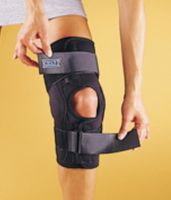 NoSwet Knapp Hinged Knee Orthosis - Anterior Closure , 16" Length ROM (Range of Motion) Hinge Medium