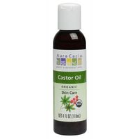 2 Packs of Aura Cacia Skin Care Oil - Organic Castor Oil - 4 Fl Oz