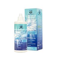 Aqua Naina - Sterile Multi Purpose Contact Lense Solution - with Lense Case - Certified Free of Thimerosal and Chlorhexidine for Safe No Rub Disinfecting and Cleaning of Soft Contact Lenses (1)