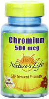 Nature's Life Chromium Picolinate Capsules, 500 Mcg, 100 Count