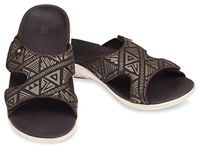 Spenco Men's Tribal Slide | Color Coffee Bean | Adjustable Strap Style and A Printed PU Material (14)