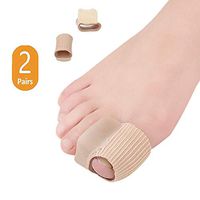 DUORUI 2 Pairs Toe Straightener, Bunion Corrector, Gel Tube Sleeve - for Straighten Big Toe and Toe Alignment