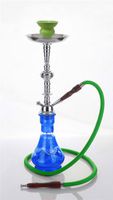 1 hose 21" Nablus Blue Hookah Shisha Nargila water glass vase pipes smoke sale