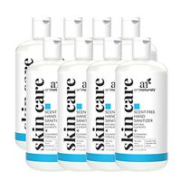 Artnaturals Hand Sanitizer Gel Alcohol Based (8 Pack x 8 Fl Oz / 220ml) Infused with Jojoba Oil, Alovera Gel & Vitamin E - Unscented Fragrance Free Sanitize