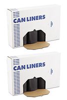 UDPLCTLX 517 Super Heavy Grade Can Liners, 40 x 46, 40-45gal, Black, 10 Bags Per Roll, 2 Cases of 10 Rolls