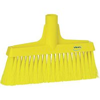 Vikan 31046 Fine Sweep Floor Broom Head, Polypropylene Block, 10-1/4" Polyester Bristle, Yellow