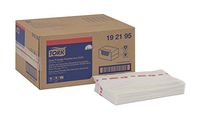 Tork 192195 Quat Friendly Foodservice Towel, 1/4 Fold, 13" Width x 21" Length, White/Red Stripe (Case of 1 Box, 150 Towels per Box)
