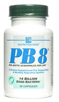 Nutrition Now PB8 Pro-Biotic Vegetarian Acidophilus - 60 capsules per pack - 3 packs per case.