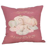 Bosji (17.72" x 17.72") Throw Pillow Covers,Halloween Decoration Pumpkin Sunflower Pillowcase Home Decor Cotton Printed Zipper Cushion Pillow Case