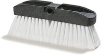 Carlisle 36125202 Flo-Thru Vehicle Wash Brush, Black Plastic Block, 2-5/8" L White Polystyrene Bristles, 10" L x 4" W (Case of 12)
