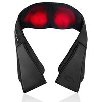 Back Massager, Back Neck Massager with Heat, Electric Shoulder Massager, Kneading Massage Pillow for Neck, Back, Shoulder, Foot, Leg, Muscle Pain Relief, Home,Office,Car Use