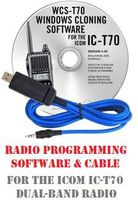 Icom IC-T70 Two-Way Radio Programming Software & Cable Kit