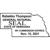Nebraska Notary State Stamp