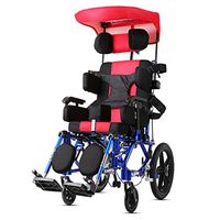 Mizhfs Children's Wheelchair Can Be Fully Covered with Umbrella Cover Lightweight Wheelchairs Nursing Cart Easy Transmission Medical Chair Ergonomic,A