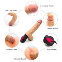 Automatic Women Vibrate Heating Thrusting Viberate Adult Toys for Women Pleasure 8 Inch Medical Silicone Wand with 7 Powerful Vibrations for Adult Women Pleasure Sport