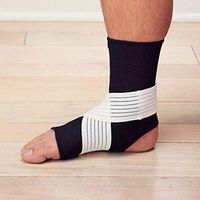 Sammons Preston Neoprene Ankle Support, Compression Ankle Sleeve for Swelling, Pain, and Injuries, Ankle Support for Rolled and Sprained Ankles, Ideal for Athletes, Without Support Strap, Large