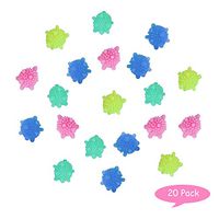 Eco Laundry Washing Balls, Wash Wizard Laundry Ball Magic Reusable Colorful Laundry Softener Ball for Washing Machine to Enhance Cleaning Power 20Pack