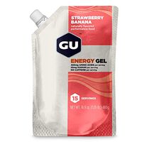 GU Energy Original Sports Nutrition Energy Gel, 15-Serving Pouch, Strawberry Banana