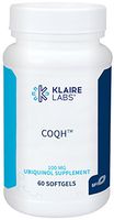 Klaire Labs CoQH - Hypoallergenic 100 Milligrams Reduced Coenzyme Q10 as Ubiquinol Solubilized in D-Limonene Oil for Mitochondrial Support (60 Softgels)