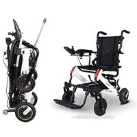 PLLP Medical Rehab Chair, Wheelchair,Electric Wheelchair, Foldable Elderly Disabled Aid Car Elderly Intelligent Compact Automatic Portable Lightweight Scooter 20.5Kg Can Drive 15Km