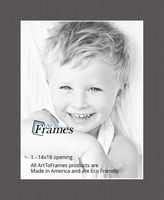 14x18 Cinder / Charcoal Custom Mat for Picture Frame with 10x14 opening size (Mat Only, Frame NOT Included)
