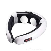 LanLan Neck Massager Electric Pulse Back Neck Massager Far Infrared Heating Pain Relief Tool Charging