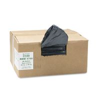 Earthsense Commercial - Recycled Can Liners, 56gal, 1.25mil, 43 x 48, Black, 100/Carton RNW4750 (DMi CT