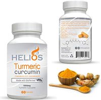 Helios Best Turmeric Curcumin Supplement with Black Pepper - Organic Turmeric Curcumin - 60 Vegan Capsules - Amazon Prime