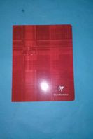 Exaclair Clairefontaine 383C Douceur de l'ecriture Velvety White Ruled Notebook Margin 6 1/4" x 8 1/4" (16.5 x 21 cm) 96 Pages / 48 Sheets Staplebound (Red)