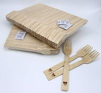 Disposable Bamboo Forks, Premium Quality, Eco-Friendly