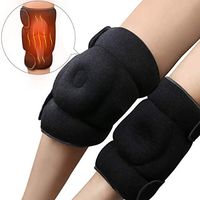 REVIX Microwavable Heating Wraps for Knees and Elbows to Relieve Arthritis Pain Support Heat and Cold Therapy Black