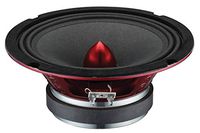 DS18 PRO-X8BM Loudspeaker - 8", Midrange, Red Aluminum Bullet, 550W Max, 275W RMS, 8 Ohms - Premium Quality Audio Door Speakers for Car or Truck Stereo Sound System (1 Speaker)