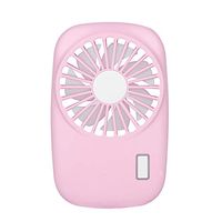 Portable Fan for Tablet, USB Rechargeable Battery Operated Fan with 2 Adjustable Speeds, Handheld Mini Fan with Neckstrap for Kids Women Men Indoor & Outdoor - Pink