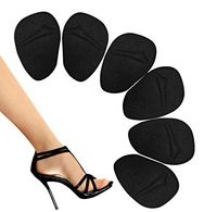 Metatarsal Pads - Ball of Foot Pads - Ball of Foot Cushions - Non Slip High Heel Inserts, High Heel Pads for Shoe Comfort - Foot Pain Relief - Soft Forefoot Pads with Self Stick Adhesive -Black