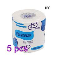 sddfor Essential Bulk Toilet Paper, Thickened Toilet Paper Toilet Paper Roll Paper