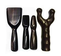 Tok Sen, Bident 2 Pronged, Hammer Set Wooden Massager Tool Deep Tissue Therapy Toksen Massage Stick Trigger Point Back Muscle Foot Strike Wedge Stamp Percuss Wood Thailand