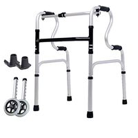 LBYMYB Wheeled Walker Four-Legged Stick for The Elderly Disabled Walker Aluminum Double Armrest 46cm×52cm×74cm Wheelchair