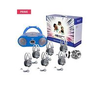 HamiltonBuhl HECWNCCD3856SV Basic Cassette/CD/AM-FM Listening Center 6 stations (Pack of 1)