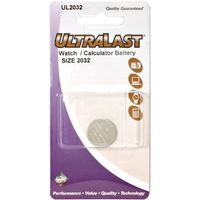 ULTRALAST UL2032 Lithium Button Battery