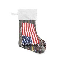 Personalized Christmas Stocking Very Trendy Independence Day Background Santa Xmas Tree Decor Socks Gift Kids Fireplace/Restaurant/Hotel/Club/bar