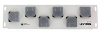 Leviton 48212-6S AC Power Surge Module with 6 NEMA Receptacles for Input: 120Vac, 50/60Hz Max Current 15Amp UL Vpr: L-N/L-G/N-G: 600Vp