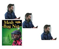 Mosquito Head Net for Hat Hiking Camping Fishing 3 Pack