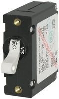 Blue Sea Systems A-Series White Toggle Circuit Breaker - Single Pole, 20A