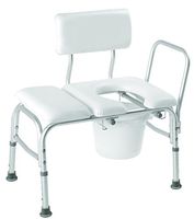 Carex Padded Tub Transfer Bench with Commode - Carex Padded Tub Transfer Bench with Commode - B152-11B152-11